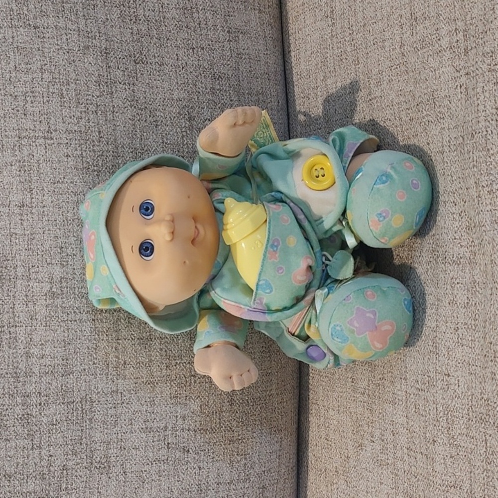 Cabbage Patch Kids Toddler Collection Baby With A Bottle Used Vintage 1992 12"